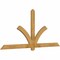 Ekena Millwork Redmond Rough Sawn Timber Gable Bracket, Western Red Cedar, 84"W x 38"H x 2"D x 4"F, 11/12 Pitch GBW084X38X0204RED00RWR - alternate 3